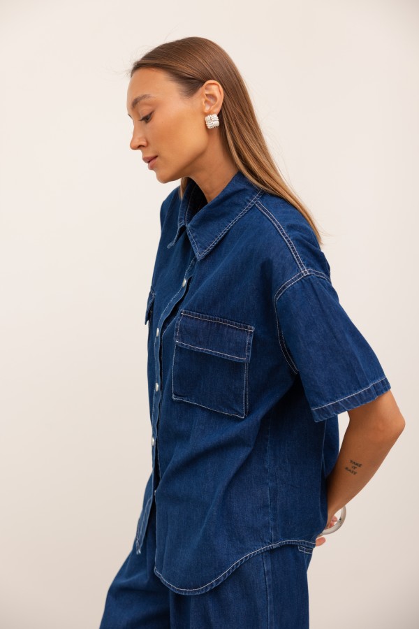 Liam Komplet Jeansowy Dark Blue