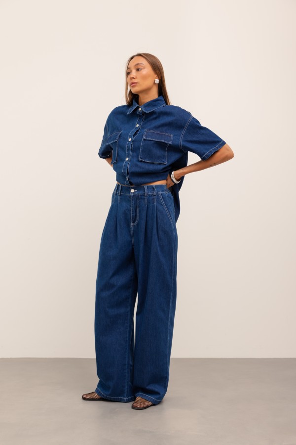 Liam Komplet Jeansowy Dark Blue