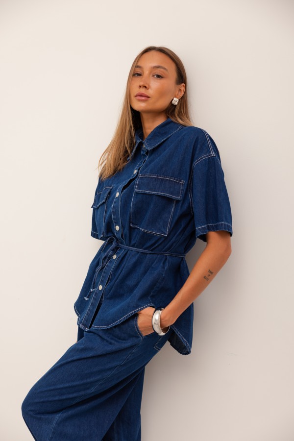 Liam Komplet Jeansowy Dark Blue