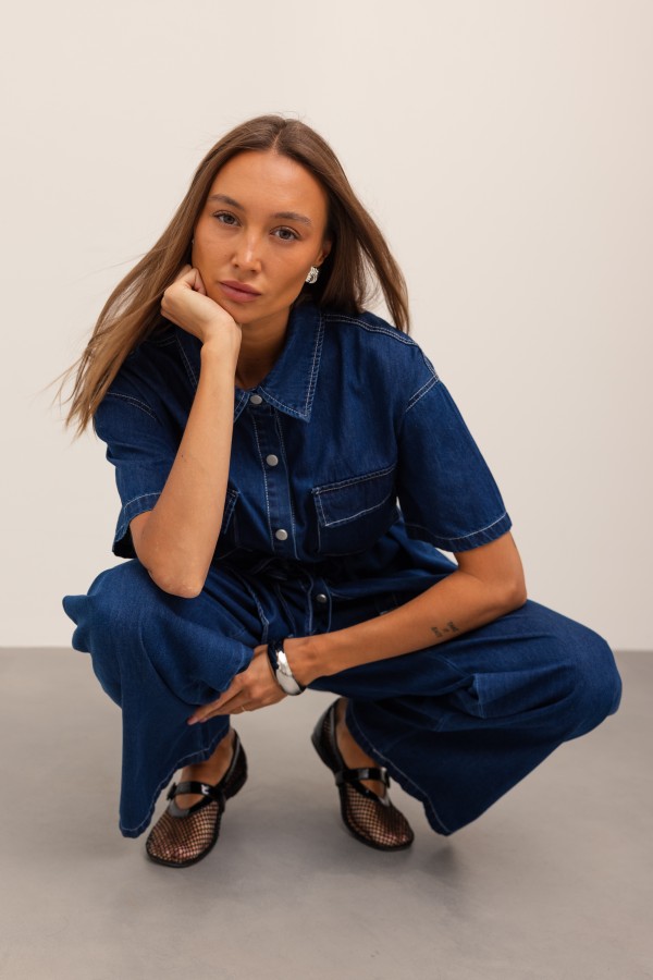 Liam Komplet Jeansowy Dark Blue