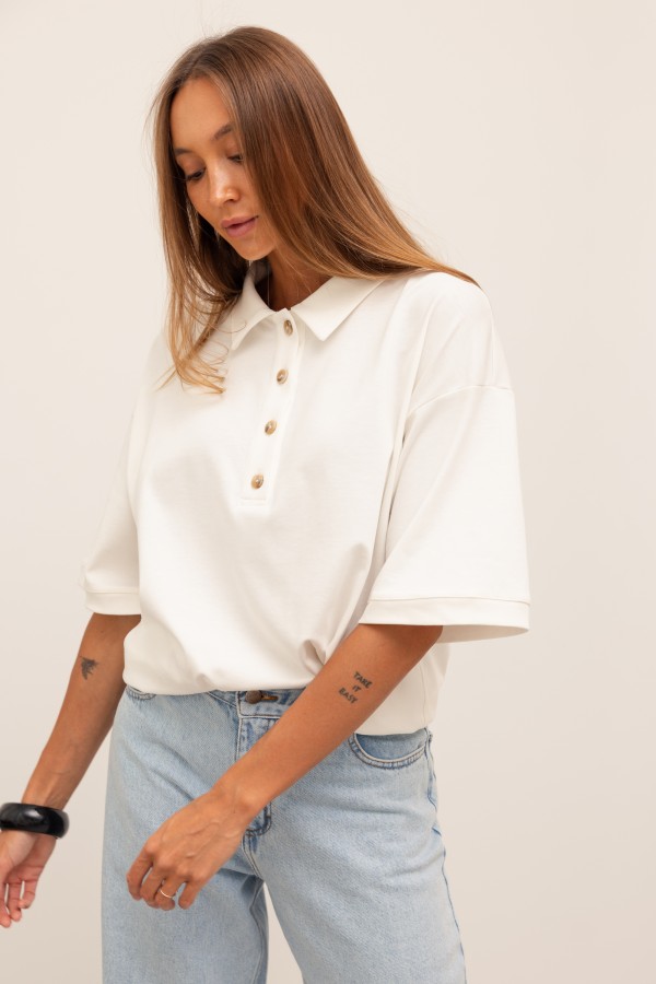 Joel Bluzka Polo Biała