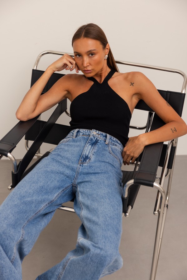 9024 Spodnie Jeansowe Blue