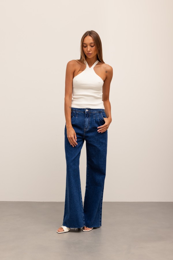 9028 Spodnie Jeansowe Wild Leg