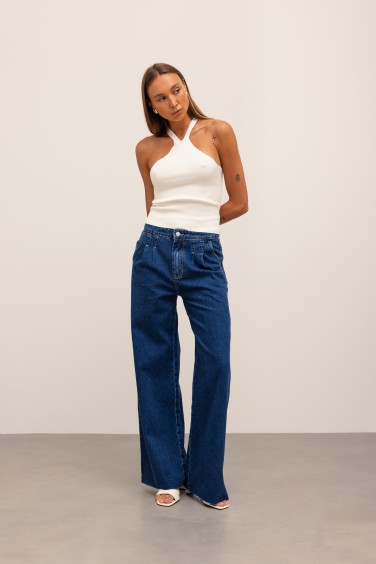 9028 Spodnie Jeansowe Wild Leg