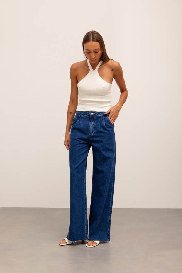 9028 Spodnie Jeansowe Wild Leg