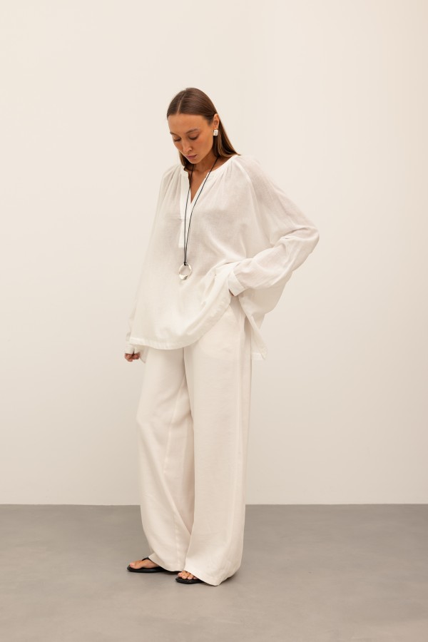Flavia Bluzka Oversize Ecru
