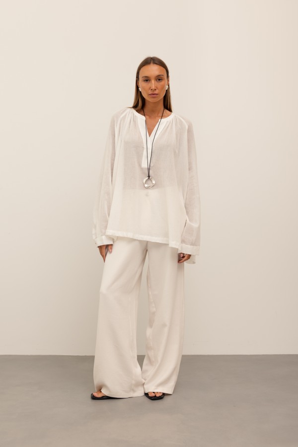 Flavia Bluzka Oversize Ecru
