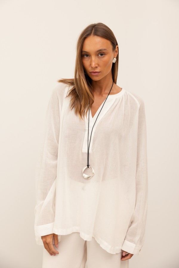 Flavia Bluzka Oversize Ecru