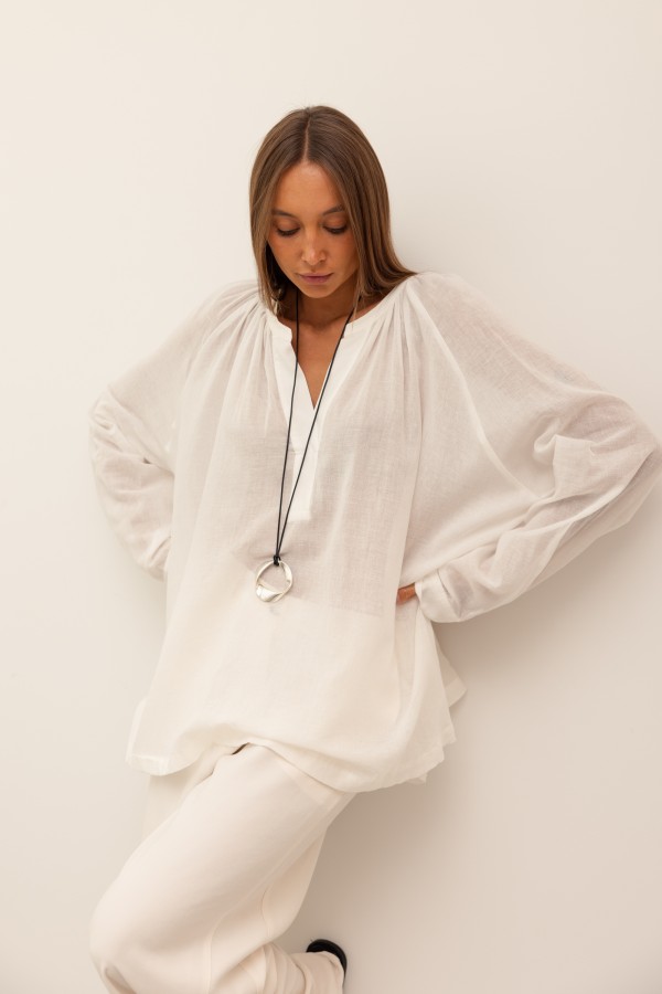 Flavia Bluzka Oversize Ecru