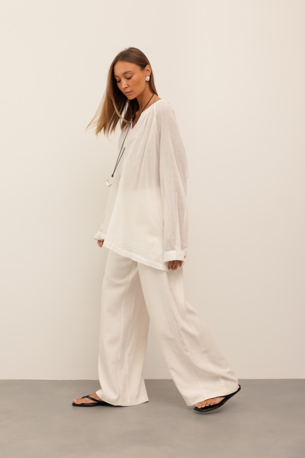 Flavia Bluzka Oversize Ecru