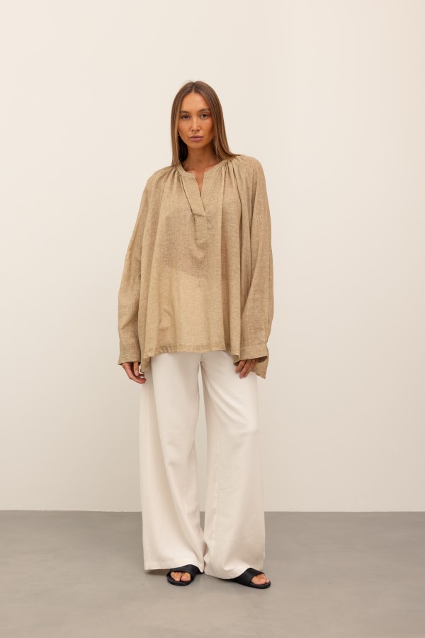 Flavia Bluzka Oversize Beż