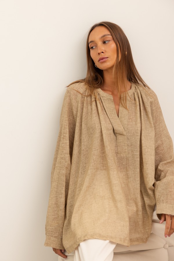 Flavia Bluzka Oversize Beż