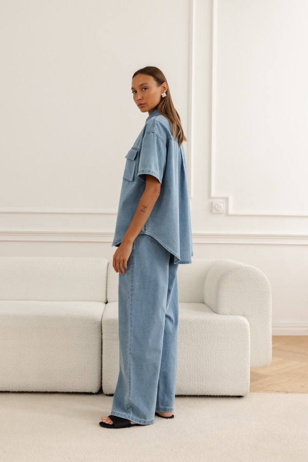 Liam Komplet Jeansowy Light Blue