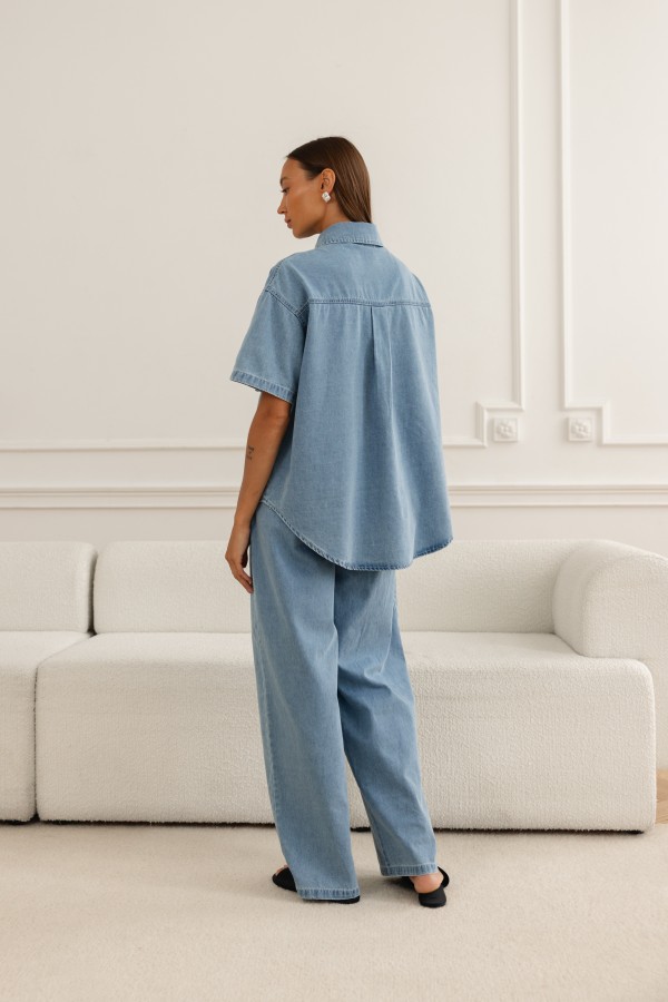 Liam Komplet Jeansowy Light Blue