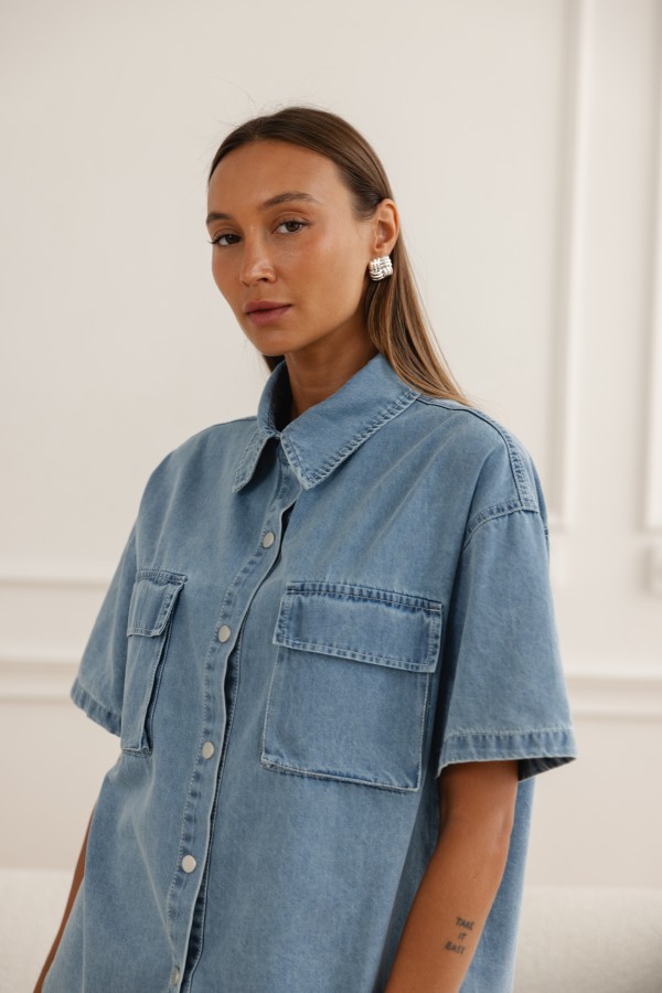 Liam Komplet Jeansowy Light Blue