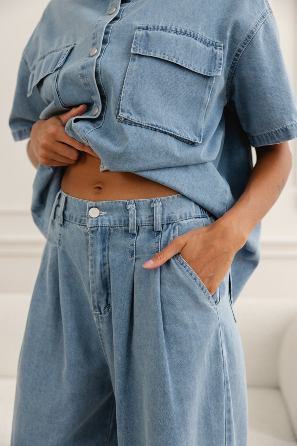 Liam Komplet Jeansowy Light Blue