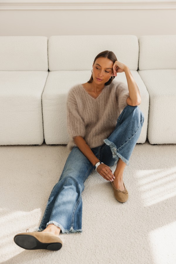 Smith Mohair Sweater Beige
