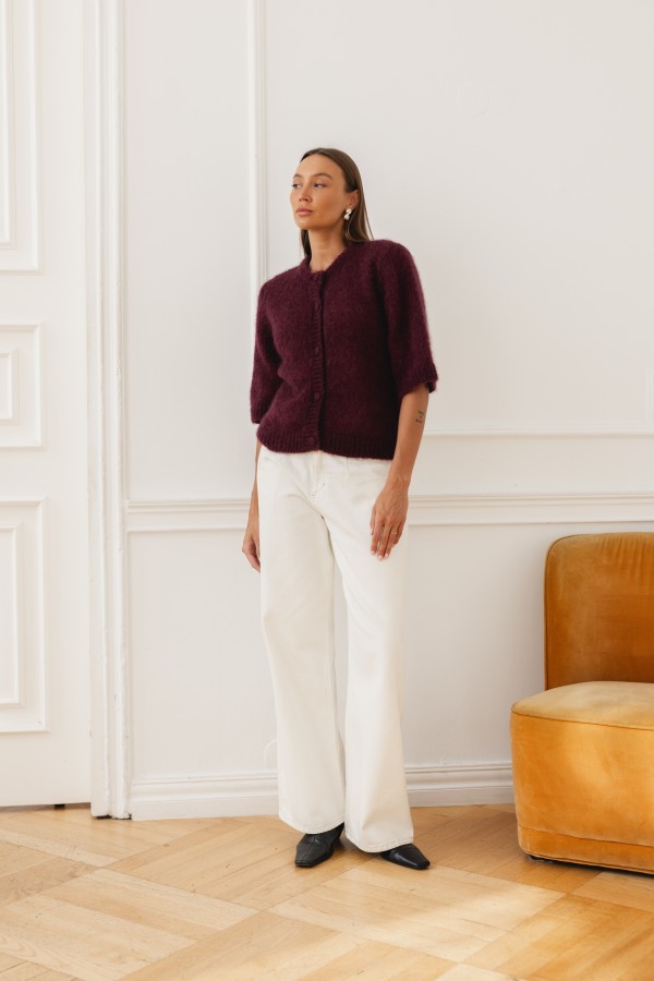 Mike Mohair Sweater Bordeaux