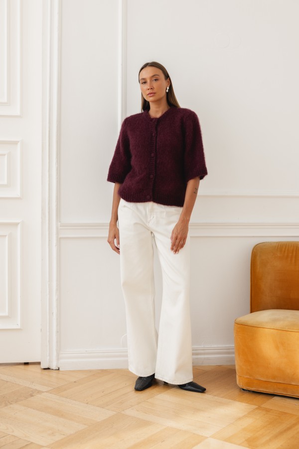 Mike Mohair Sweater Bordeaux