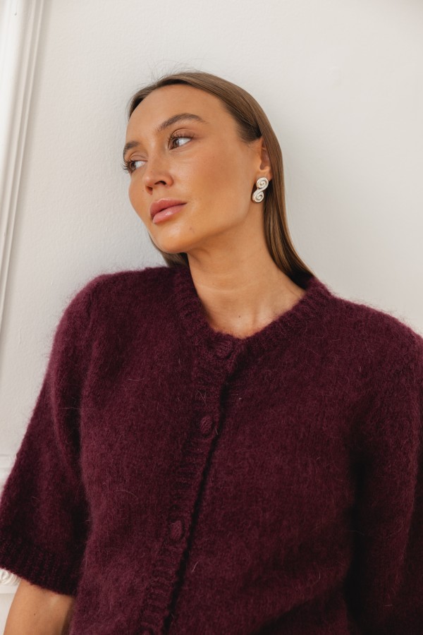 Mike Mohair Sweater Bordeaux