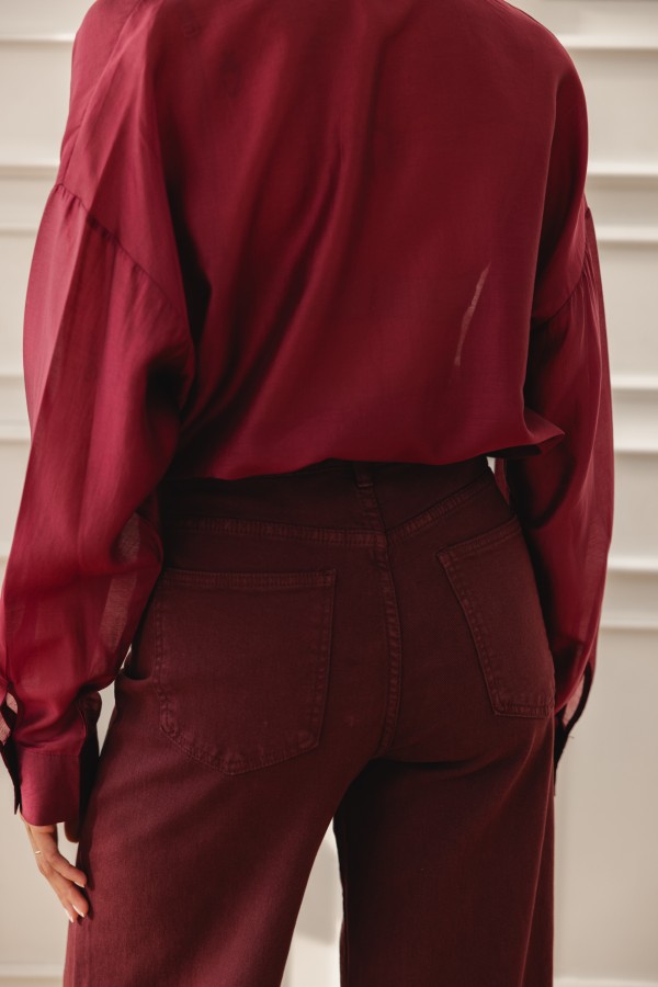 RD9091 Wide-Leg Jeans Burgundy