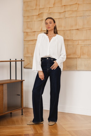 W3368 High-Waisted Wide-Leg...