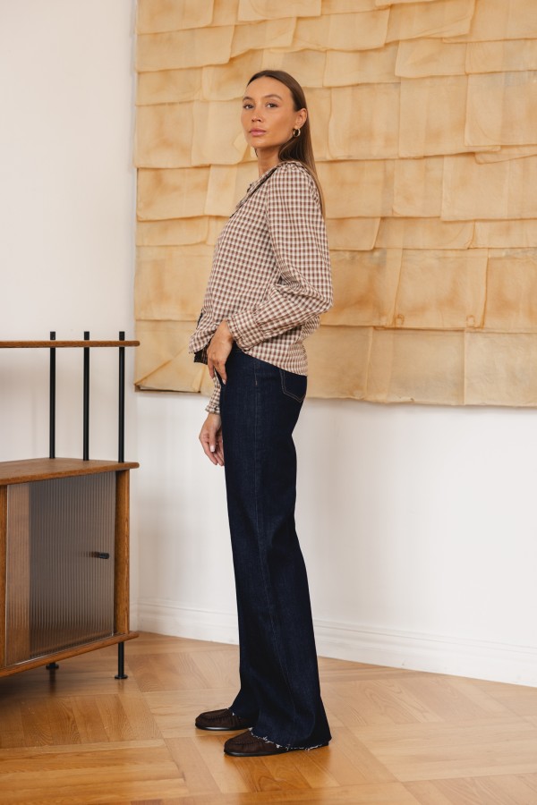 W3636 Spodnie Jeansowe Wide Leg