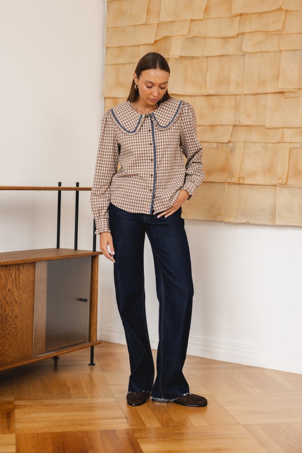 W3636 Spodnie Jeansowe Wide Leg