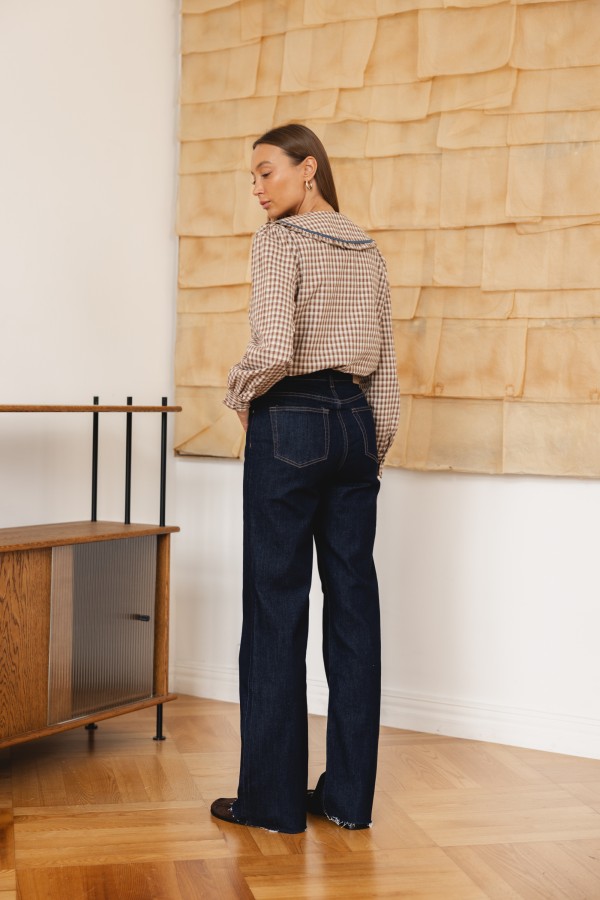 W3636 Spodnie Jeansowe Wide Leg