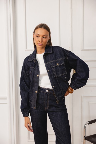 Y3338 Kurtka Jeansowa