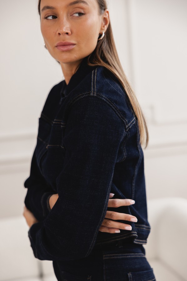 Gaia Koszula Jeansowa Dark Blue