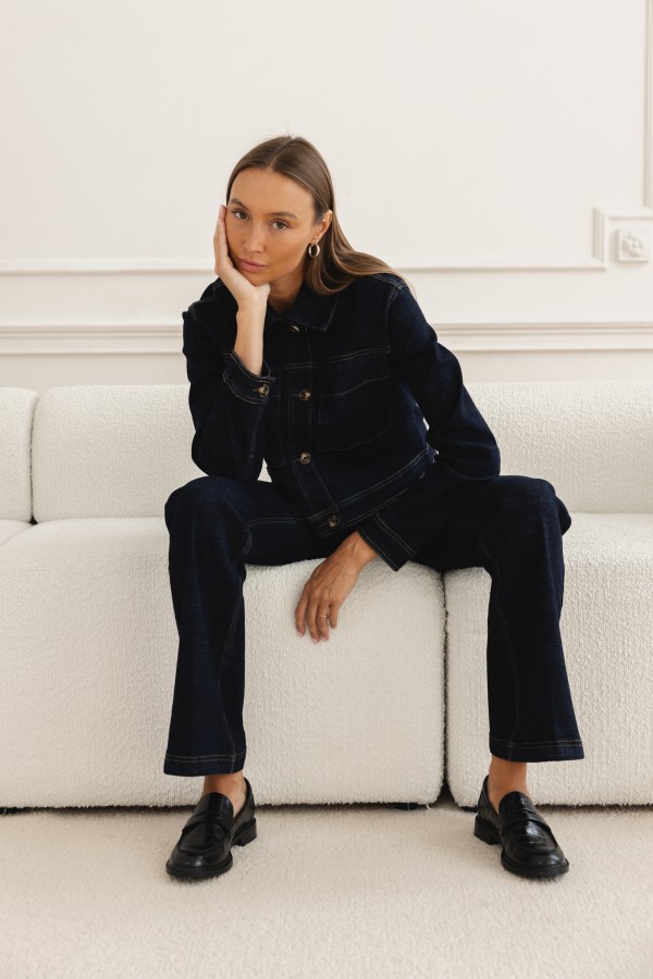Gaia Koszula Jeansowa Dark Blue