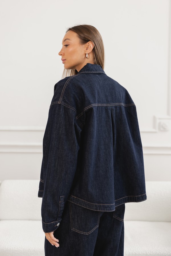 W3835 Koszula Jeansowa