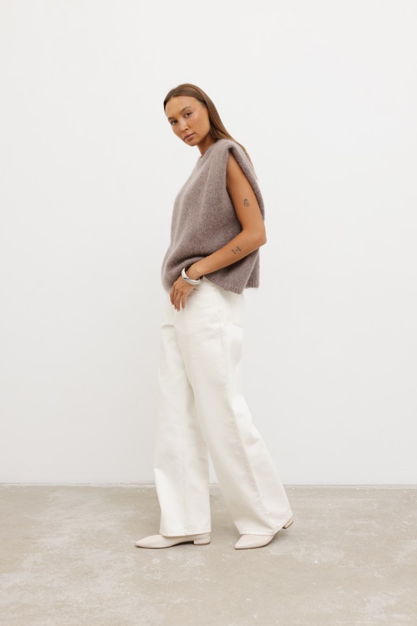 Auri Mohair Vest Mocha