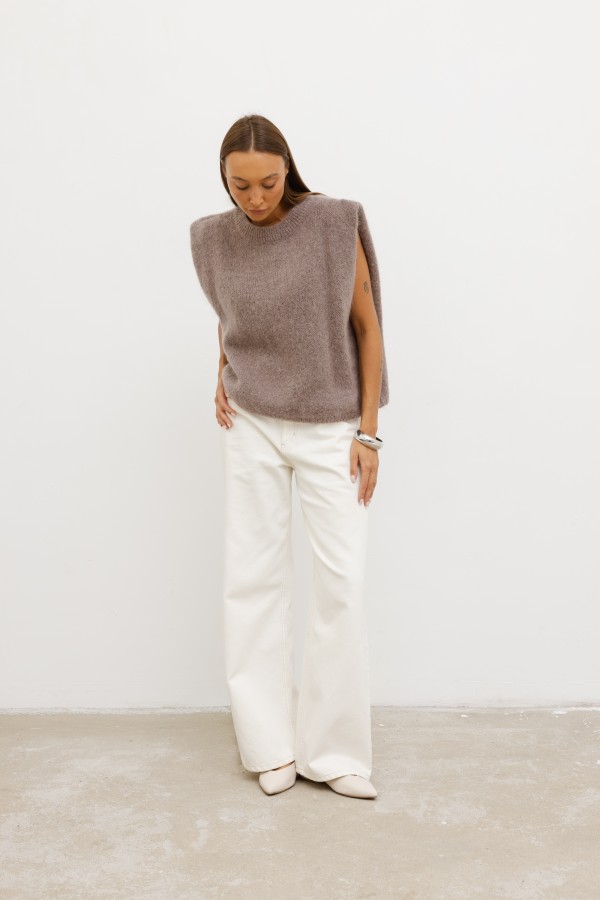 Auri Mohair Vest Mocha
