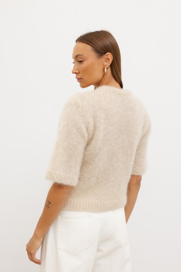 Mike Mohair Sweater Beige