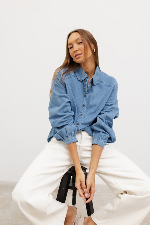 Caroline Koszula Jeansowa Blue