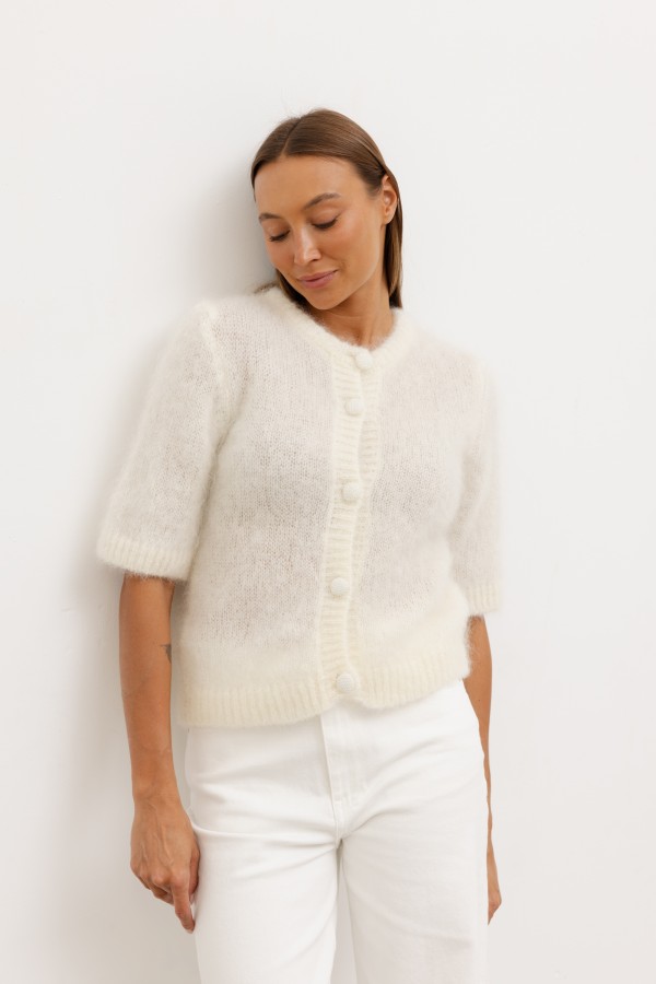 Mike Mohair Sweater Ecru