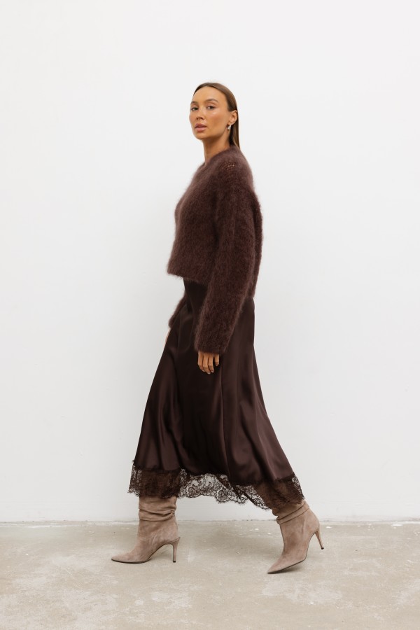 Rowan Mohair Sweater Brown