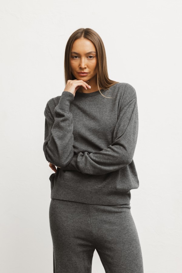 Eris Spodnie Dzianinowe Gray