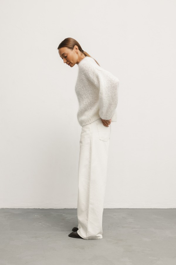 Denis Mohair Sweater Ecru