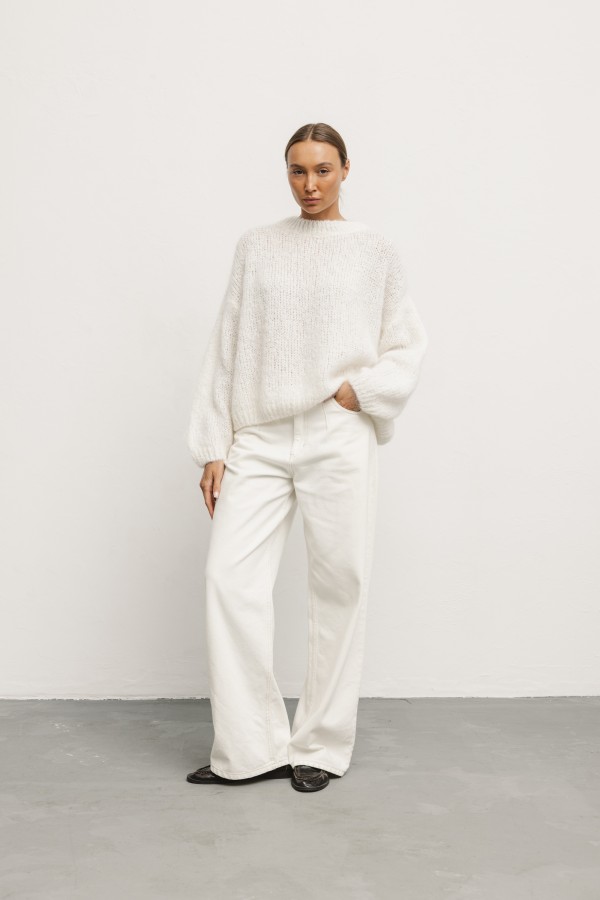 Denis Mohair Sweater Ecru