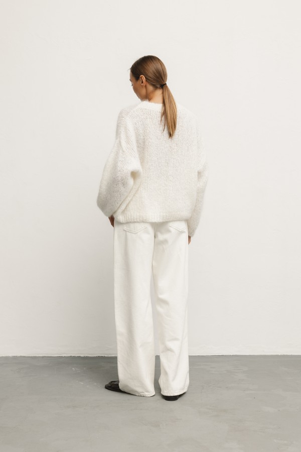 Denis Mohair Sweater Ecru