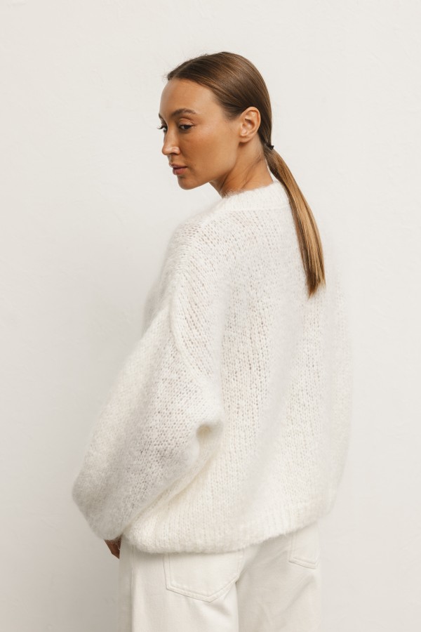 Denis Mohair Sweater Ecru