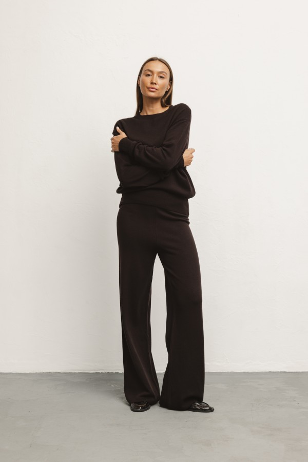 Eris Sweter Dzianinowy Coffee