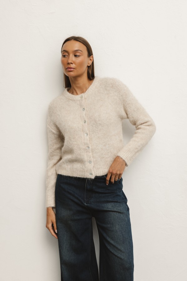 Lake Spodnie Jeansowe Wide Leg Dark Blue