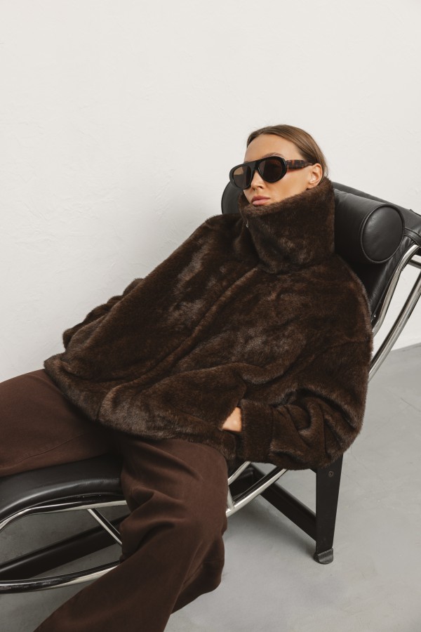 8776 Jacket Fur Brown