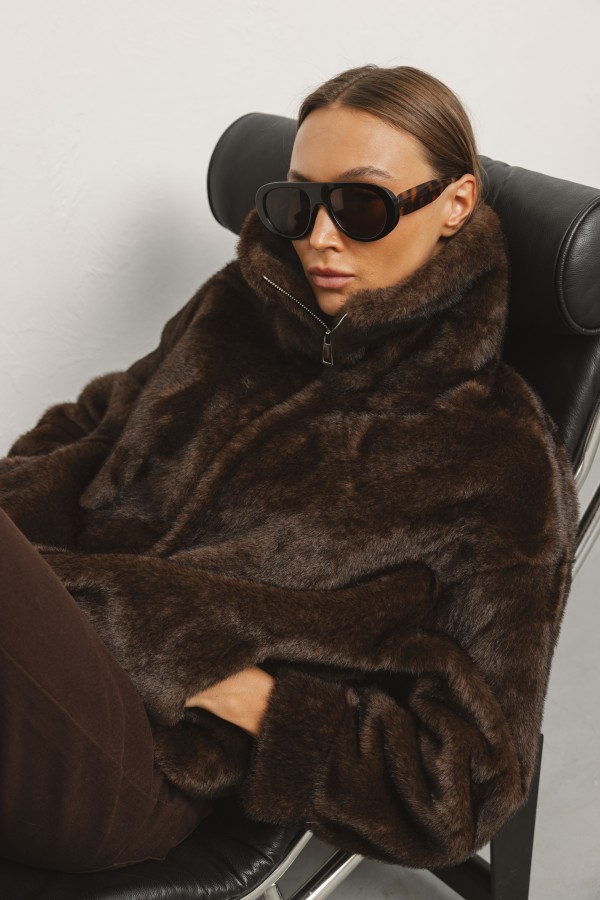 8776 Jacket Fur Brown