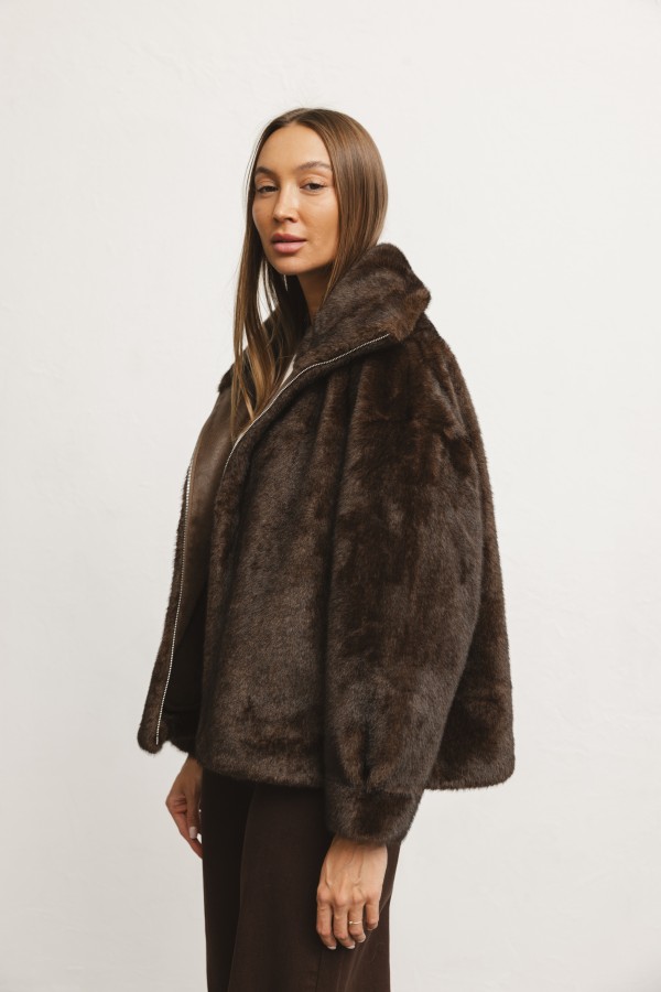 8776 Jacket Fur Brown