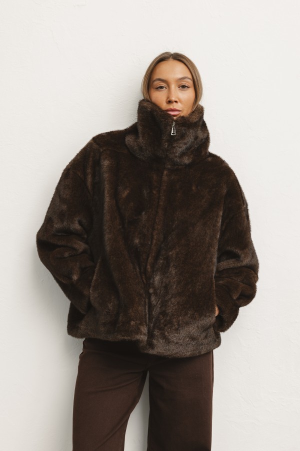 8776 Jacket Fur Brown